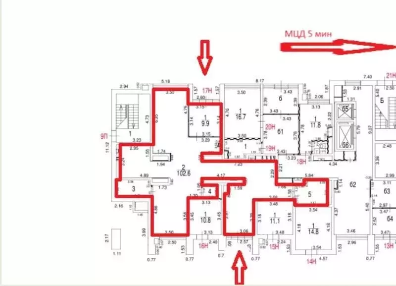 Торговая площадь в Москва Краснолиманская ул., 21 (128 м) - Фото 1