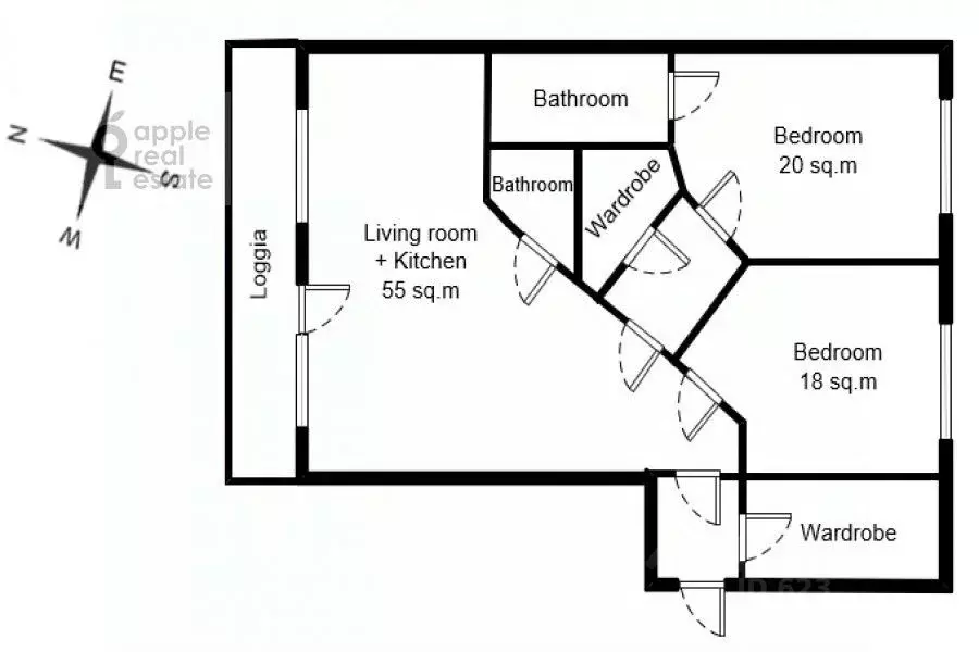 3-к кв. Москва ул. Врубеля, 8 (124.0 м) - Фото 2