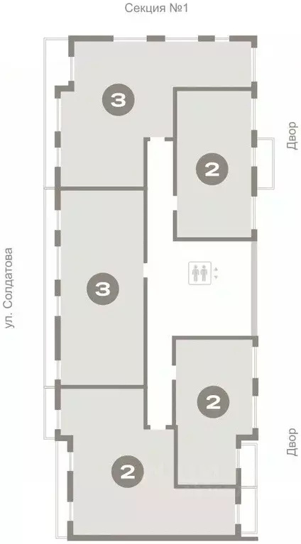 2-к кв. Пермский край, Пермь Крохалева мкр,  (52.94 м) - Фото 2