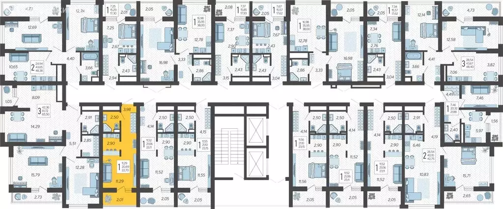 Квартира-студия: Сочи, микрорайон Бытха, Ясногорская улица, 16/2 к12 ... - Фото 2
