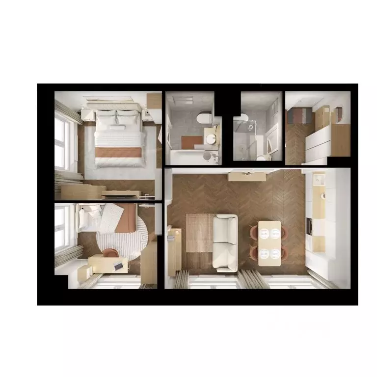 2-к кв. Свердловская область, Екатеринбург Уктус жилрайон, Утес жилой ... - Фото 2