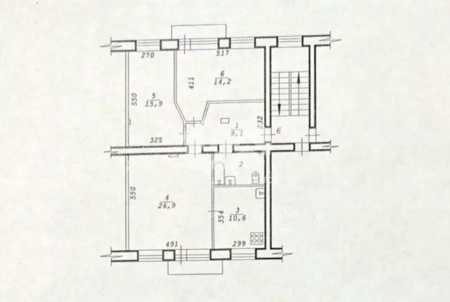 3-к кв. Новосибирская область, Новосибирск просп. Карла Маркса, 14/1 ... - Фото 2