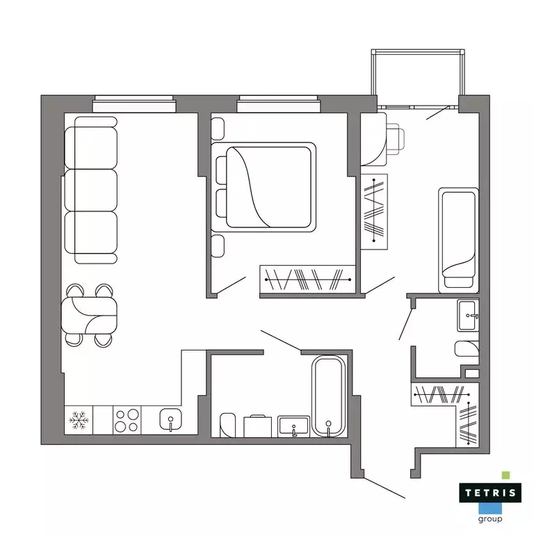 3-комнатная квартира: Екатеринбург, жилой район Уралмаш, жилой квартал ... - Фото 1
