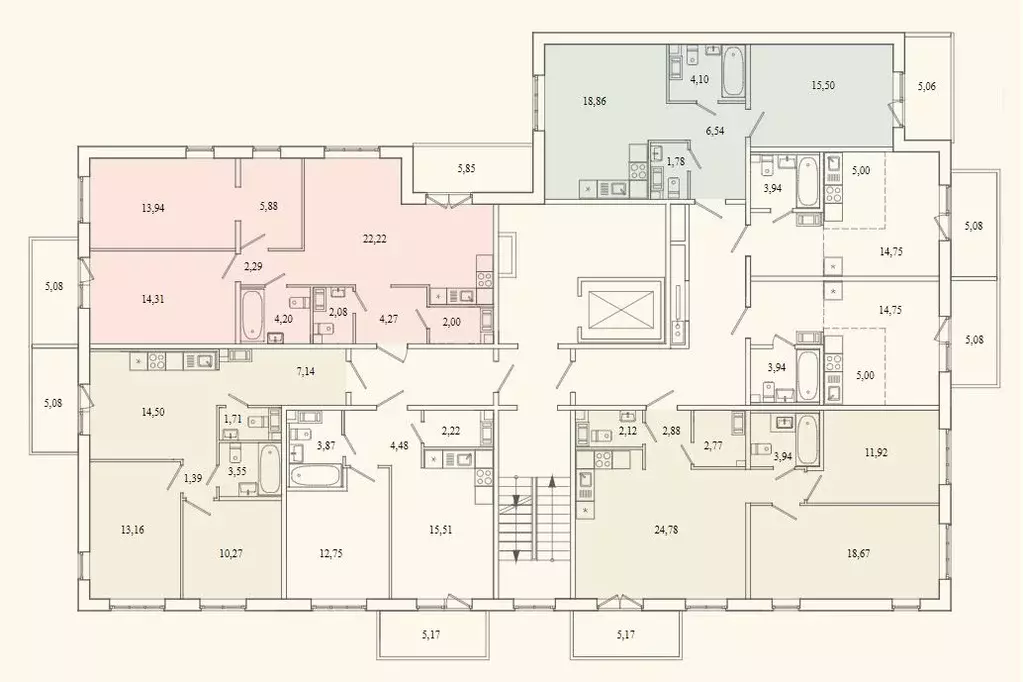 3-к кв. Ленинградская область, Гатчина ул. Чехова, 39 (75.9 м) - Фото 2