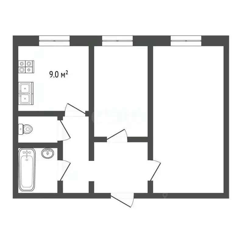 2-к кв. Московская область, Королев просп. Космонавтов, 22/10 (40.0 м) - Фото 1