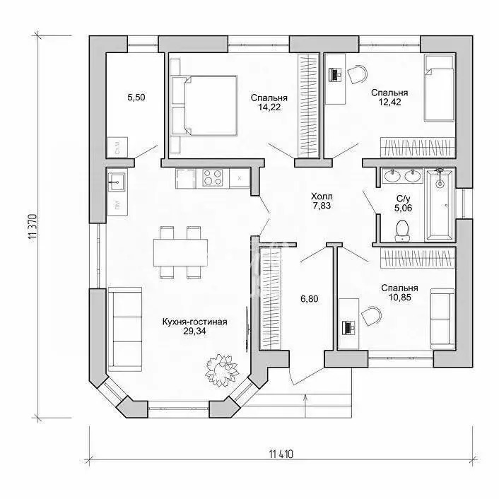 Участок в Тюменская область, Нижнетавдинский муниципальный округ, ... - Фото 1