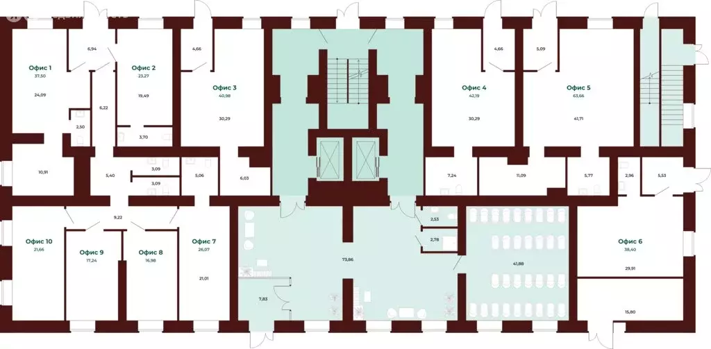 Помещение свободного назначения (55.62 м) - Фото 2