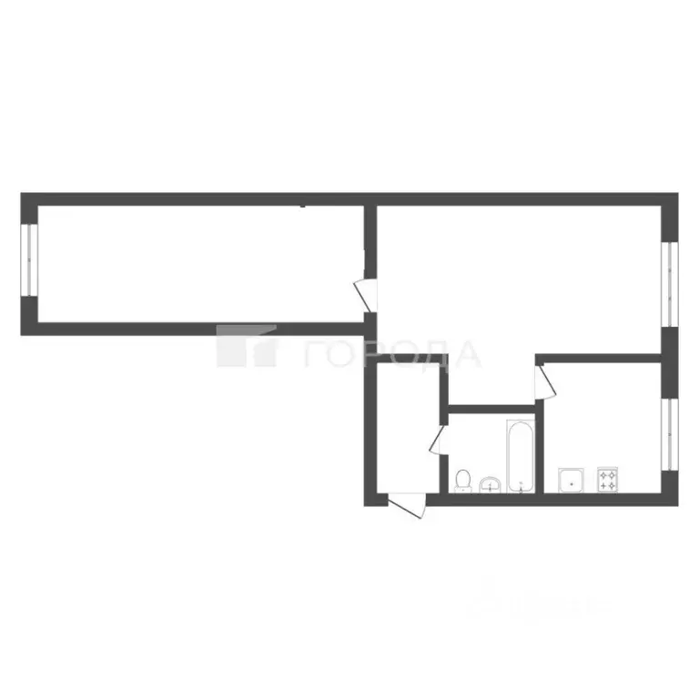 2-к кв. Алтайский край, Барнаул ул. Георгиева, 11А (38.0 м) - Фото 1