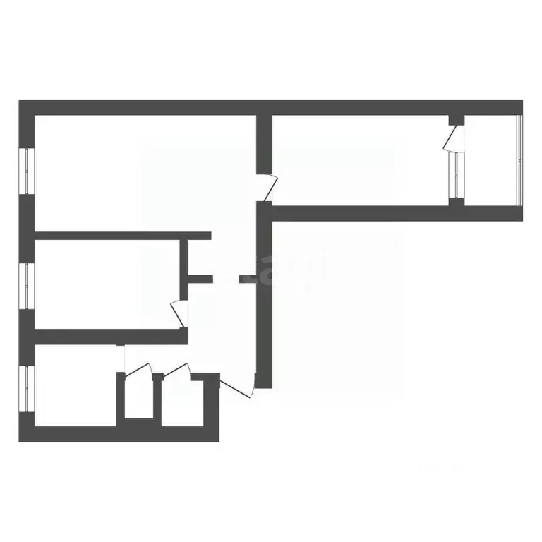 3-к кв. Амурская область, Тында ул. Красная Пресня, 28 (60.4 м) - Фото 1