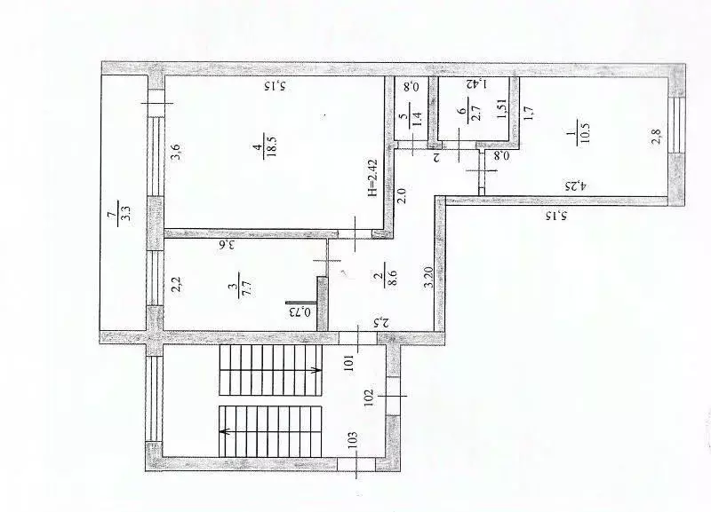 2-к кв. Сахалинская область, Холмск Капитанская ул., 5 (49.4 м) - Фото 2
