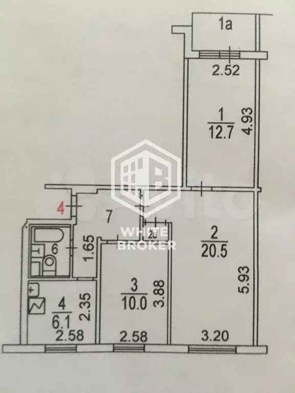 3-к. квартира, 60 м, 1/9 эт. - Фото 0