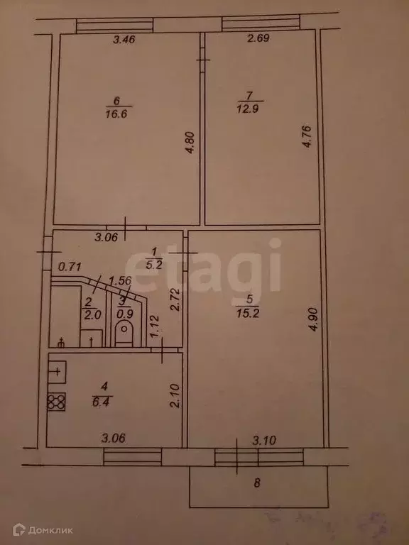 Продаётся 3-к квартира, 59.2 м - Фото 1