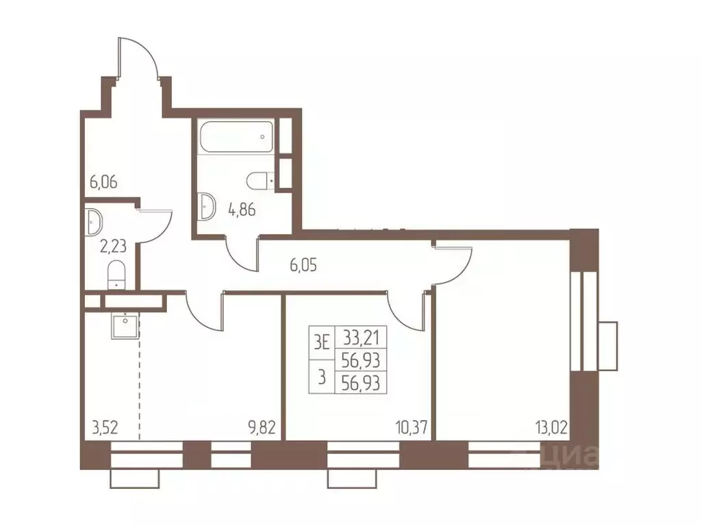3-к кв. Московская область, Ивантеевка Пушкинский городской округ, ... - Фото 1