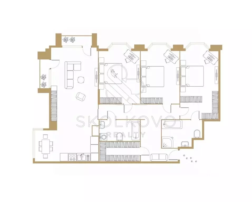 6-к кв. Москва Чапаевский пер., 3 (180.0 м) - Фото 2