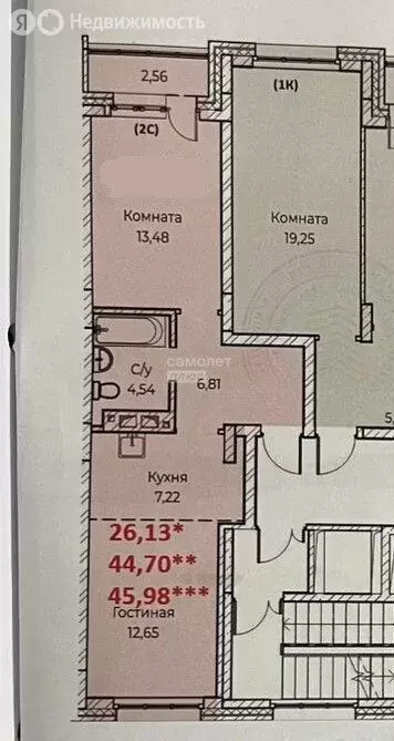 2-комнатная квартира: Новосибирск, Советский район, микрорайон ... - Фото 0