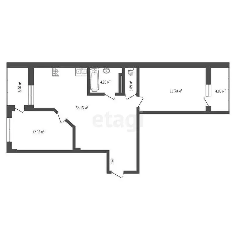 3-комнатная квартира: Якутск, 203-й микрорайон, 1 (68.1 м) - Фото 0