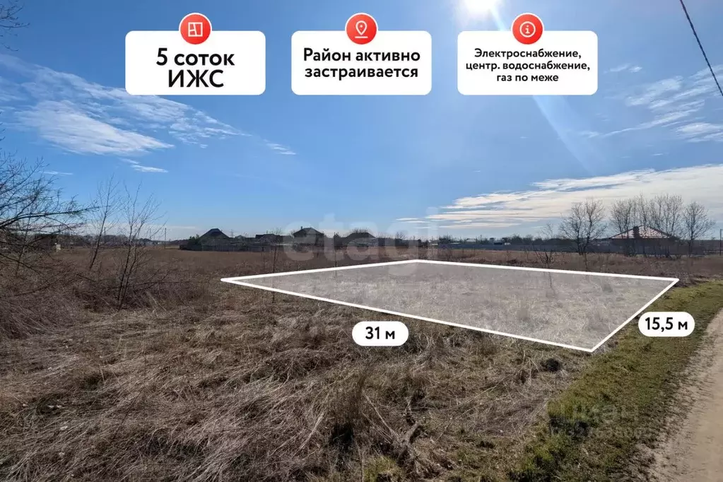 Участок в Краснодарский край, Темрюкский район, Краснострельское ... - Фото 1