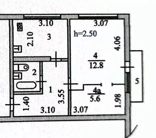 1-к кв. Пензенская область, Пенза Ладожская ул., 5 (35.6 м) - Фото 1