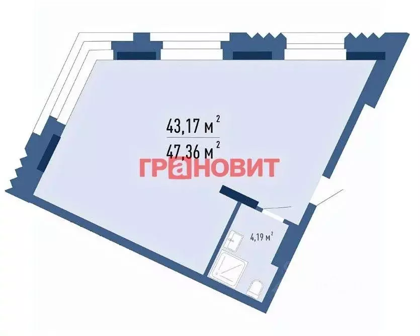 Офис в Новосибирская область, Новосибирск Красный просп., 101 (47 м) - Фото 0
