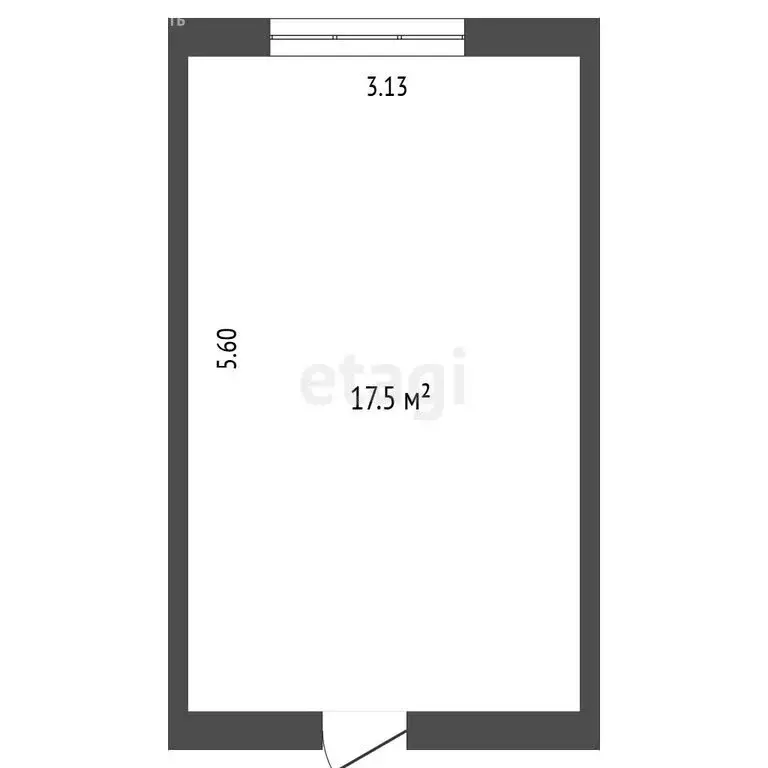 1к в -комнатной квартире (17.5 м) - Фото 1