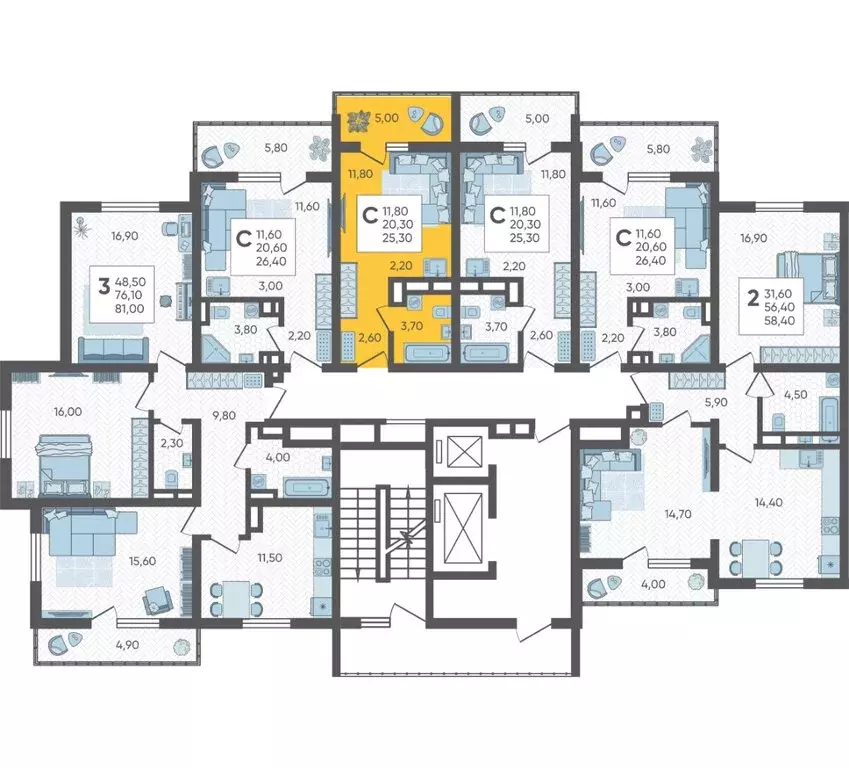 Квартира-студия: Сочи, ЖК Горный Квартал (25.3 м) - Фото 2