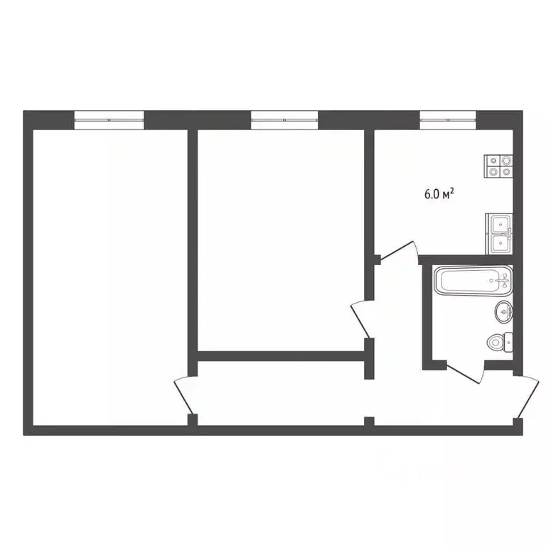 2-к кв. Московская область, Раменский муниципальный округ, пос. ... - Фото 2