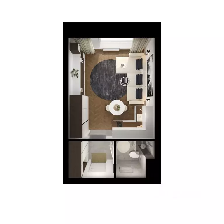 Студия Москва Полар жилой комплекс, 1.5 (25.3 м) - Фото 1