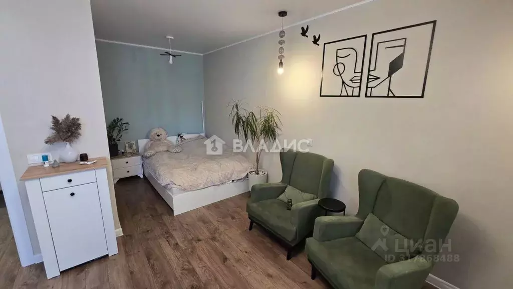 Квартира, 1 комната, 38.29 м - Фото 1
