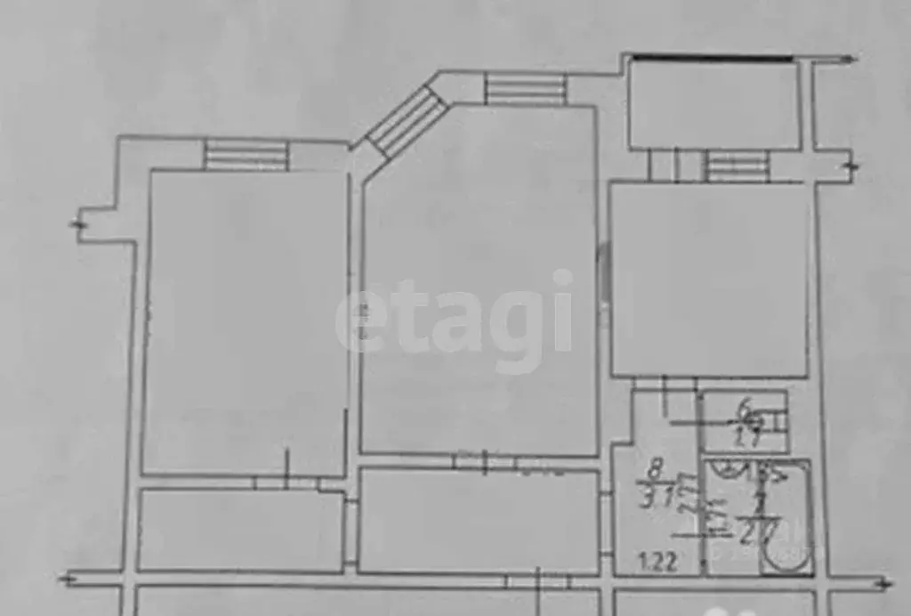 2-к кв. Ханты-Мансийский АО, Ханты-Мансийск Южный мкр, ул. Ямская, 1 ... - Фото 2