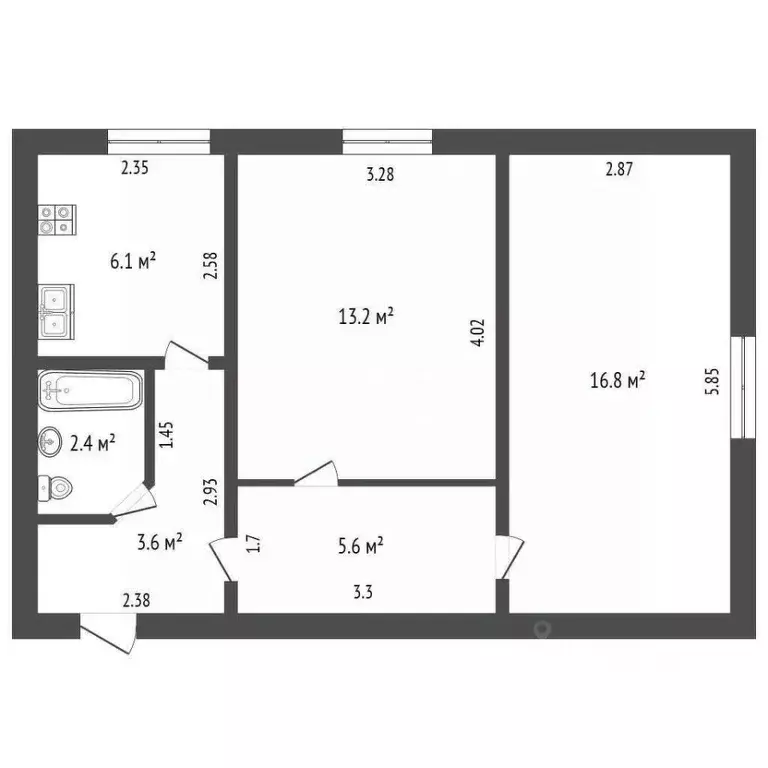 3-к кв. Крым, Феодосия ул. Федько, 39 (88.5 м) - Фото 1