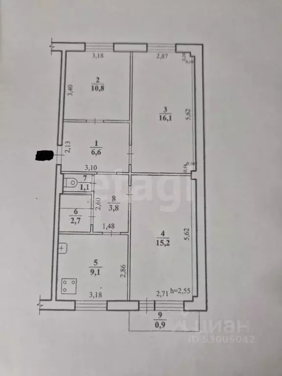 3-к кв. Забайкальский край, Чита пос. Текстильщиков, 4-й мкр, 9 (71.1 ... - Фото 1