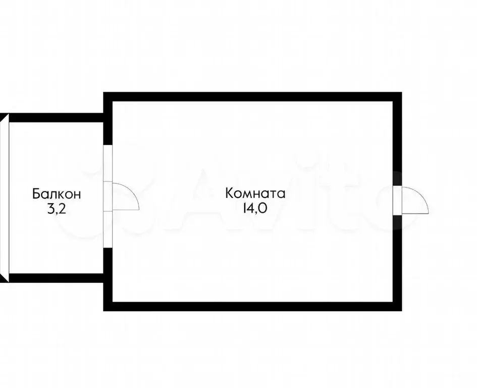 Комната 14 м в 1-к., 5/5 эт. - Фото 1