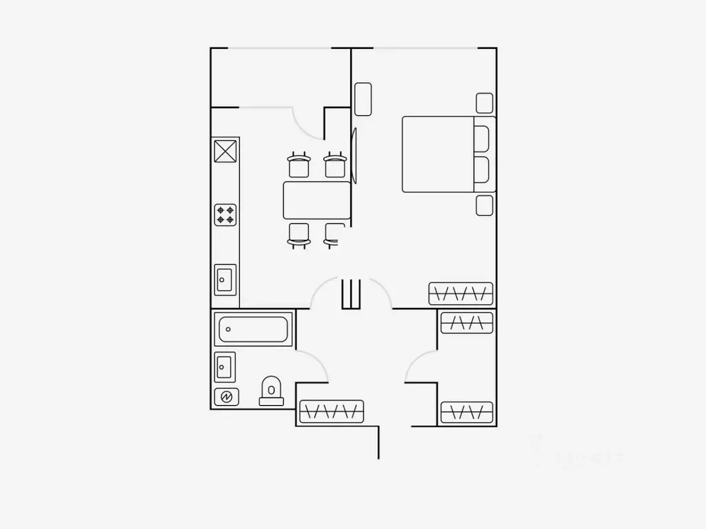 1-к кв. Москва Автозаводская ул., 23Бк2 (45.0 м) - Фото 2