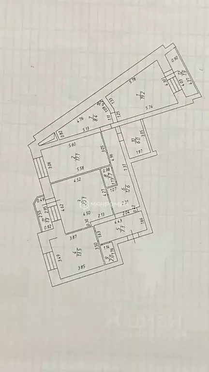 3-к кв. Татарстан, Казань ул. Баки Урманче, 10 (107.9 м) - Фото 2