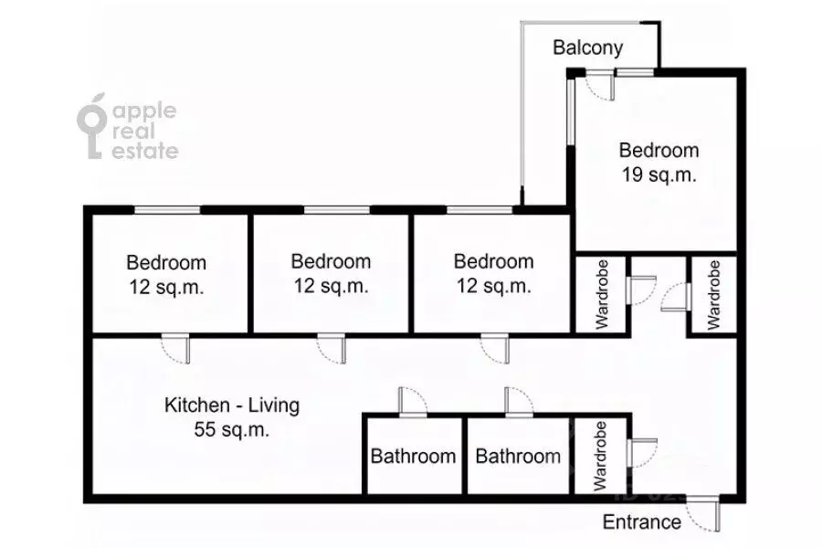 4-к кв. Москва Мосфильмовская ул., 70к1 (147.0 м) - Фото 2