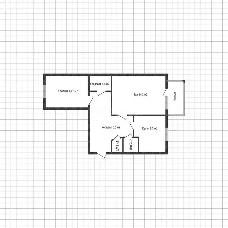 2-комнатная квартира: Майкоп, улица Димитрова, 19 (45 м) - Фото 0
