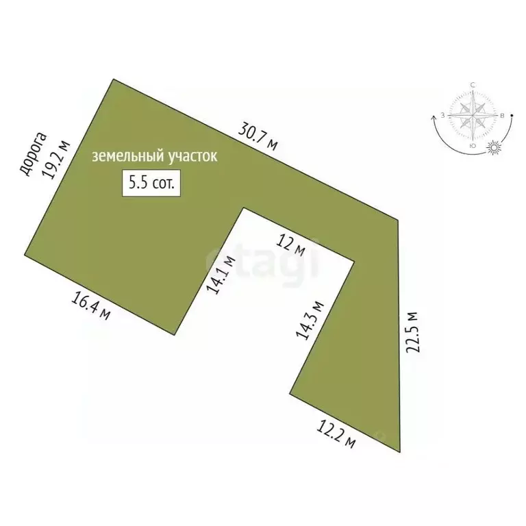 Участок в Крым, Симферополь ул. Гражданская (5.5 сот.) - Фото 0