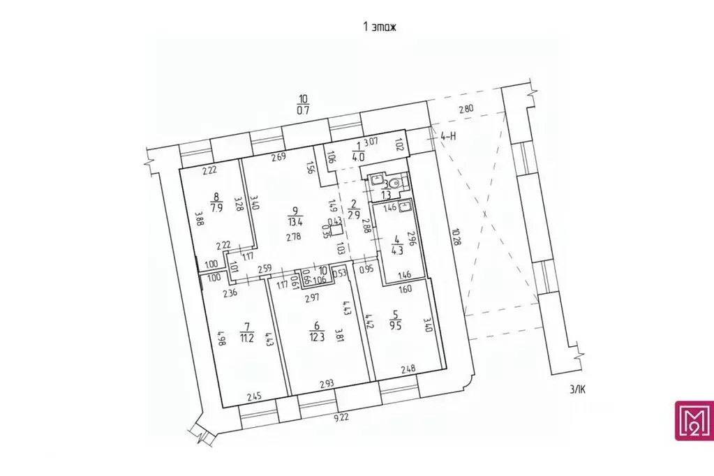 Офис в Санкт-Петербург Гороховая ул., 65 (68 м) - Фото 2