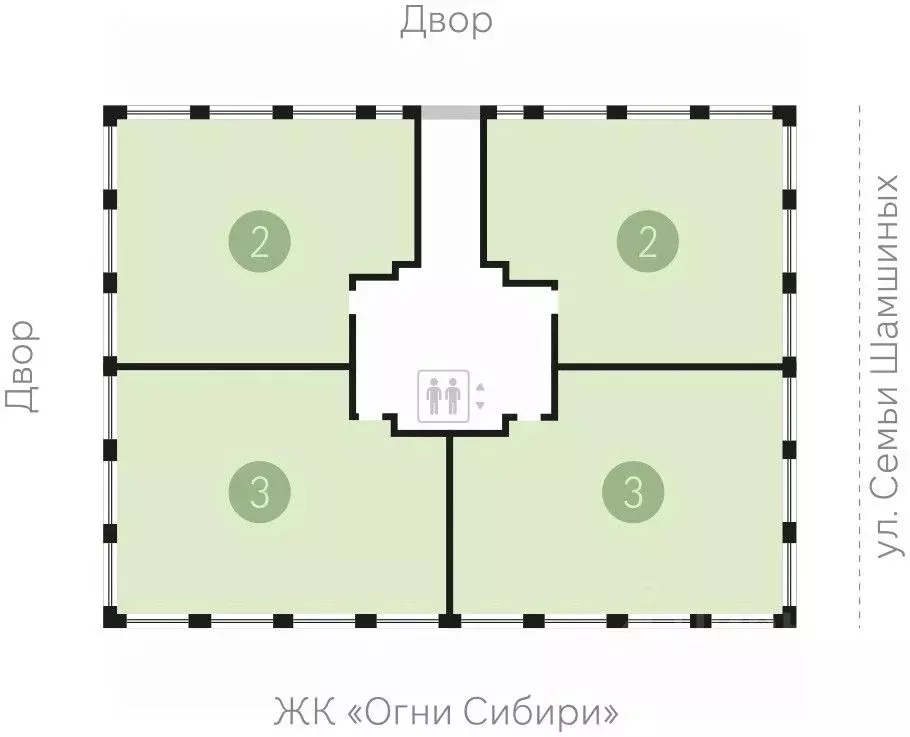 2-к кв. Новосибирская область, Новосибирск Мылзавод жилой комплекс ... - Фото 1