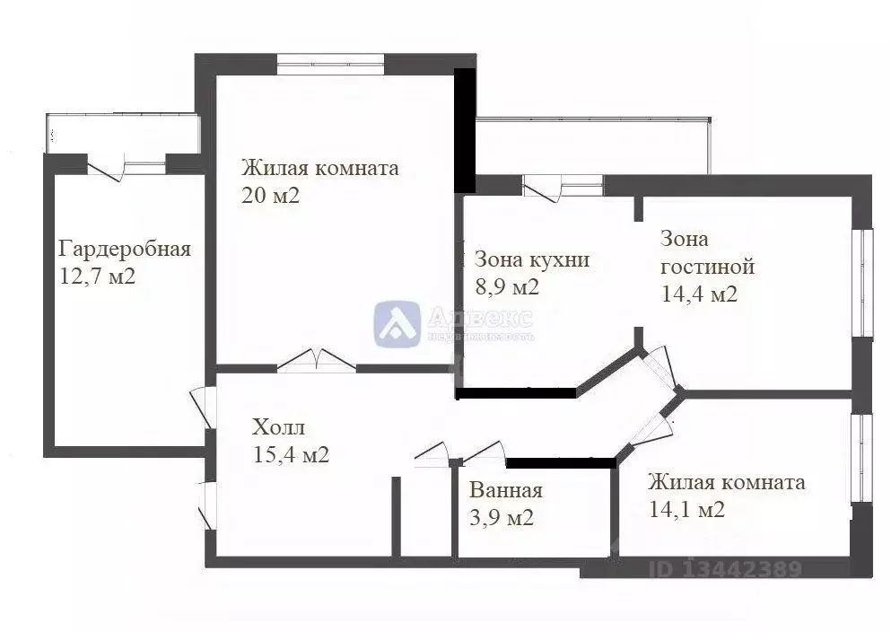 3-к кв. Тюменская область, Тюмень Широтная ул., 19А (91.2 м) - Фото 2