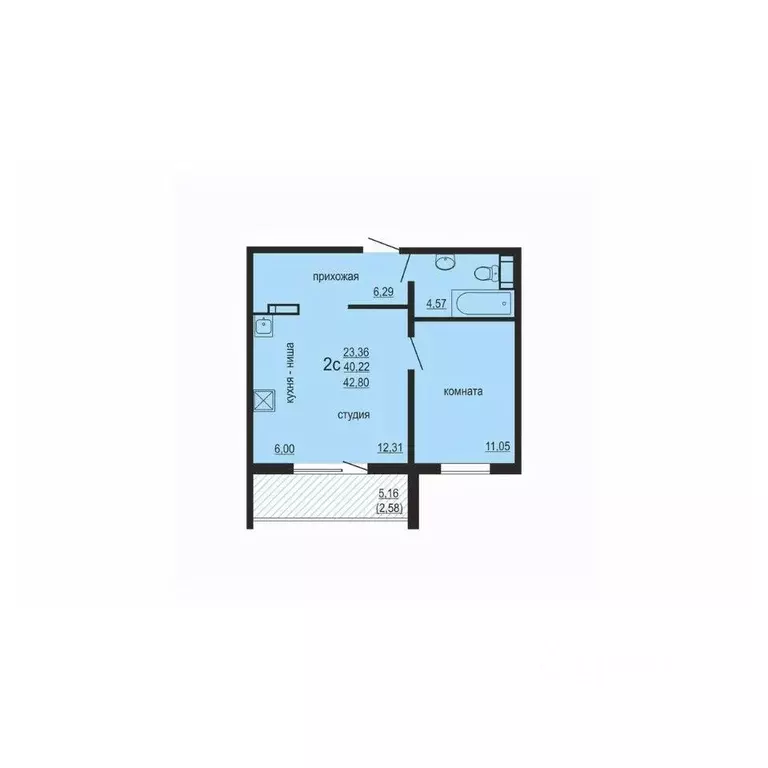 1-к кв. Челябинская область, Челябинский городской округ, пос. ... - Фото 1