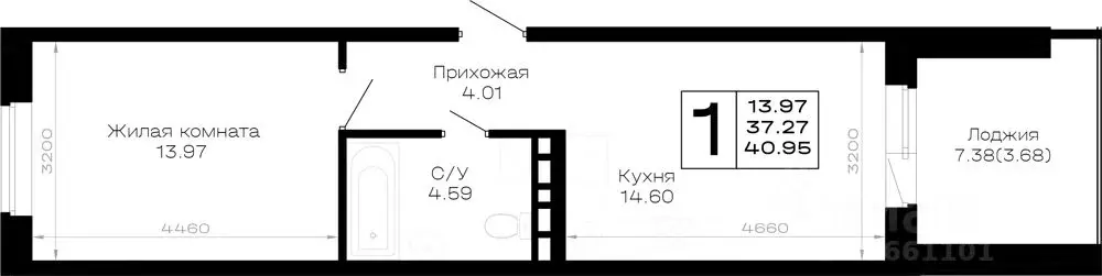 1-к кв. Краснодарский край, Анапа муниципальный округ, Нижняя ... - Фото 0