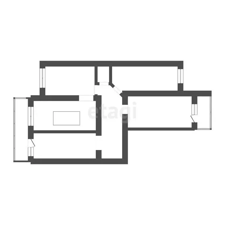 4-комнатная квартира: Томск, улица Сергея Лазо, 3/6 (95.4 м) - Фото 1