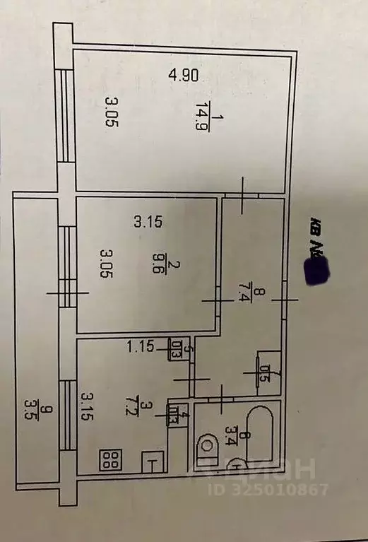 2-к кв. Тверская область, Тверь пос. Элеватор, Центральная ул., 24 ... - Фото 1