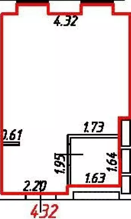 Студия Москва Березовая аллея, 19к3 (25.4 м) - Фото 2