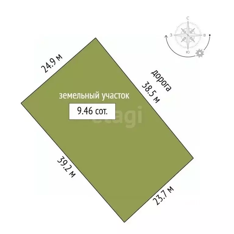 Участок в Крым, Феодосия ул. Александра Довженко (9.46 сот.) - Фото 2