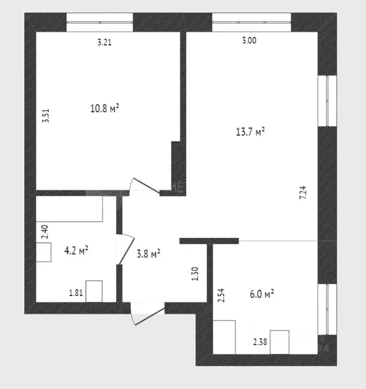 1-к кв. Тюменская область, Тюмень Новгородская ул., 22 (38.5 м) - Фото 1