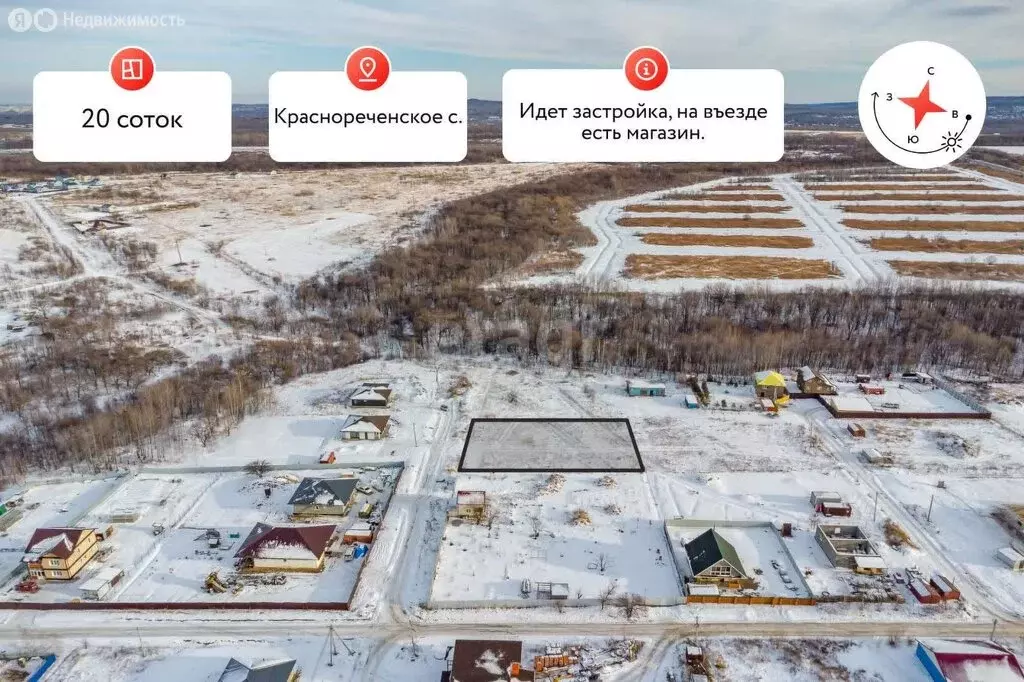 Участок в Хабаровский район, село Краснореченское (20 м) - Фото 1