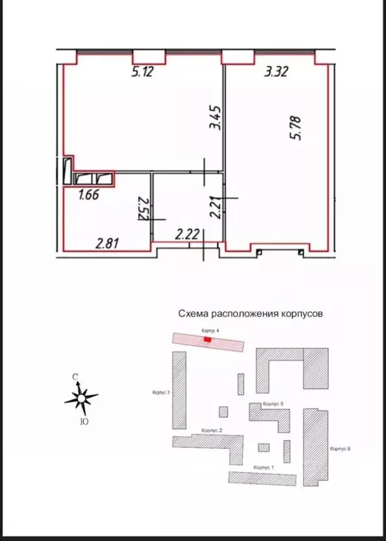 Свободной планировки кв. Москва Березовая аллея, 19к4 (49.2 м) - Фото 1