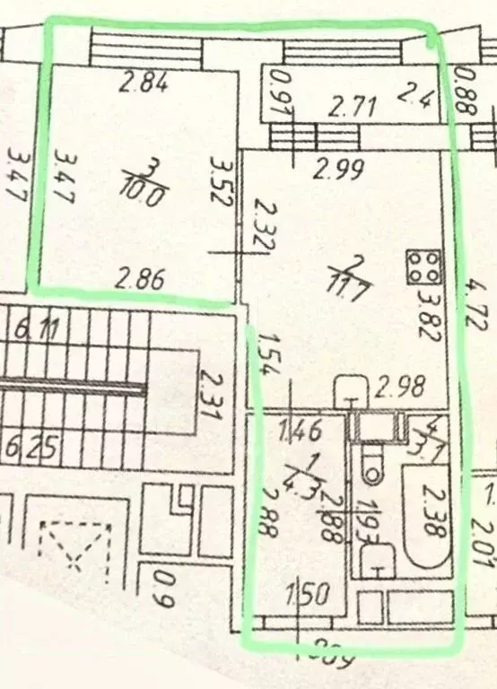1-к кв. Ленинградская область, Мурино Всеволожский район, просп. ... - Фото 2